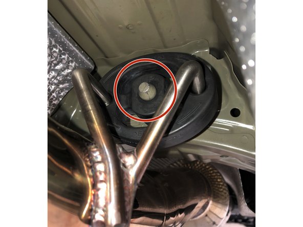 Silicone spray may help installation on the chassis hanger rod