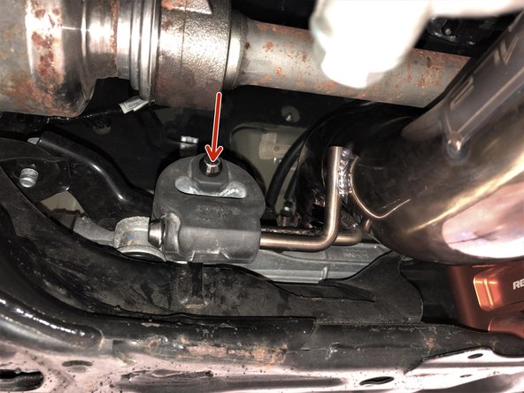 Install the 27WON front-pipe through the access point used earlier to remove the OE front-pipe