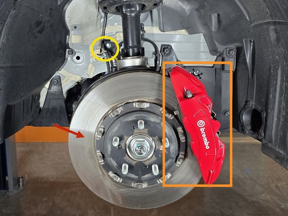 Raise the vehicle and support with jackstands in the OE recommended locations and remove the front wheels/tires