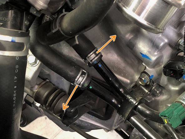 To gain extra clearance for the larger 27WON boost tube, these clamps will need to be rotated out of the way