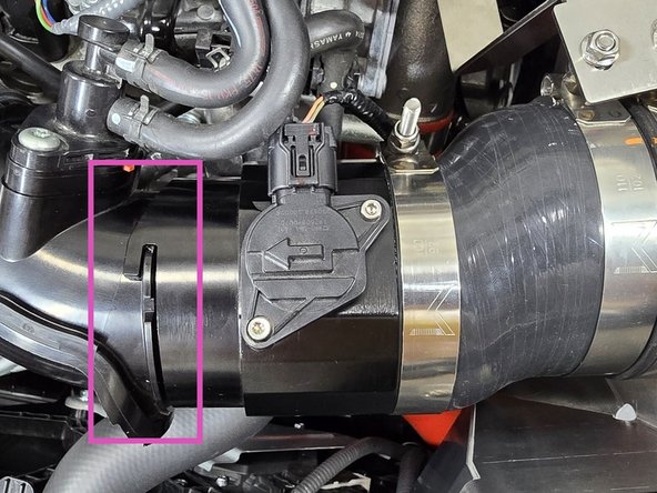 When this gasket is brand new it can make installation a bit of a pain. Don't be afraid to use some force to press the MAF housing and EVAP elbow together!