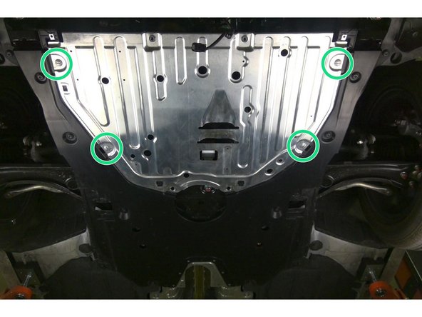 Six (6) push clips from front