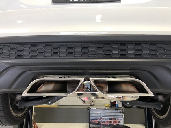 Stand back from the car and verify that the tips are centered and have ~1/4 inch clearance from the bumper