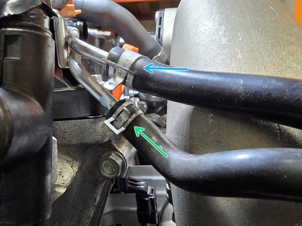 Install silicone hoses on Vacuum hard lines