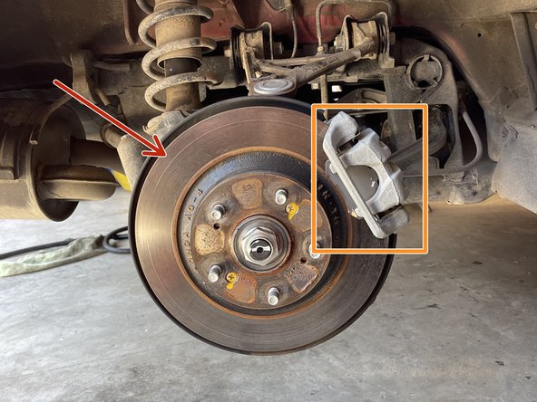 The following instructions show the right hand side complete removal of OE components and installation of 27WON BBK.  The left hand side is completed with the same steps