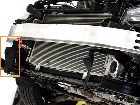 The OEM intercooler shrouds must be trimmed to fit the much larger 27WON intercooler