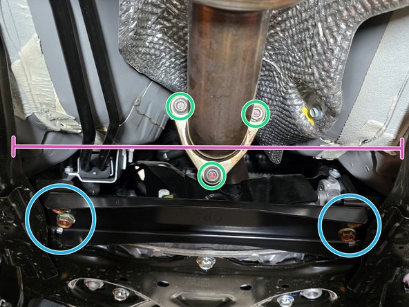 Remove (4) bolts shown and set bracket aside