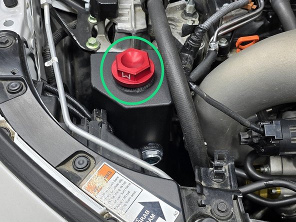 It's normal that a small amount of coolant appear in this area