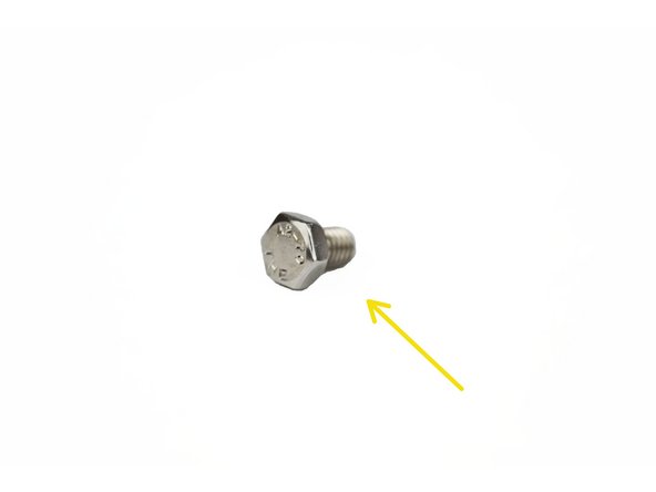 Locate the provided QTY=1 M6x1.0 Hex Head Bolt