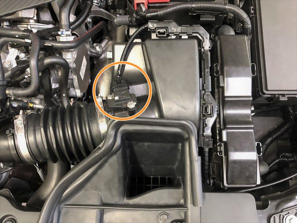 Reconnect the MAF sensor to the MAF wiring. Push the connector on until it clicks into place