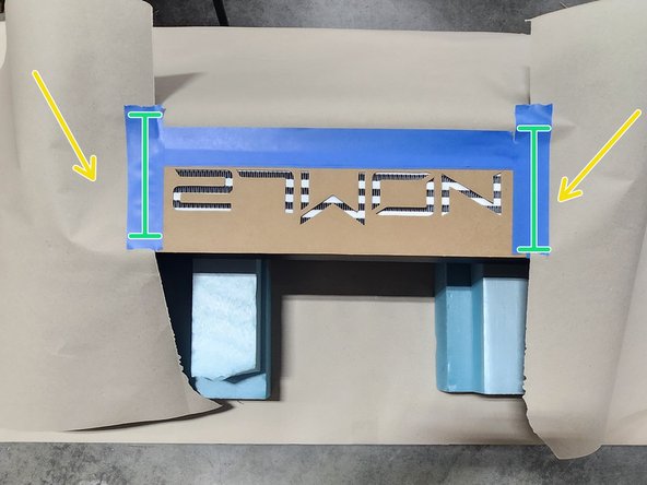 Gather/Cut QTY(4).  roughly 3ft x 3ft sheets of paper