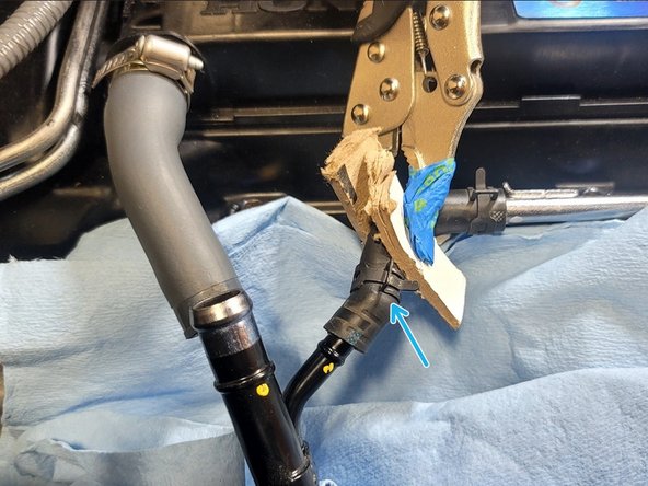 Use caution as you proceed to minimize coolant leaks