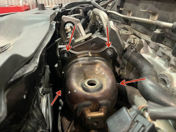 Shown without OE studs installed. Leave them in place