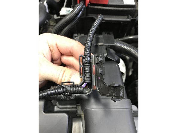 It takes very little force to insert the flathead screwdriver and pry loose, try not to break the square loop