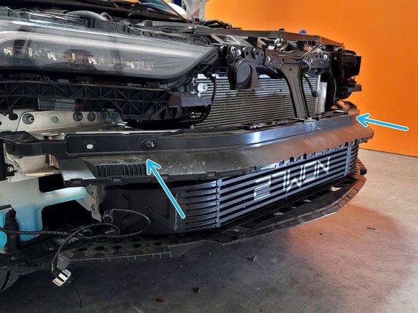 Place bumper plastic shroud back in place