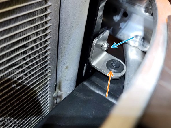 Secure FMIC with OE M6 bolt and 10mm wrench using provided passenger side bracket