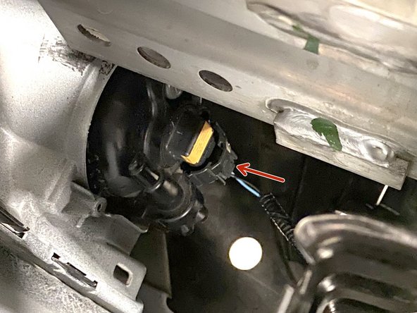 Pull the bumper forward and locate the wiring going to the fog light on the driver's side