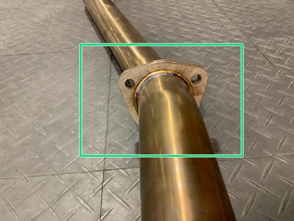 Perfect alignment of the flanges here is critical. Even 1mm of misalignment can cause a big fitment issue at the rear of the car