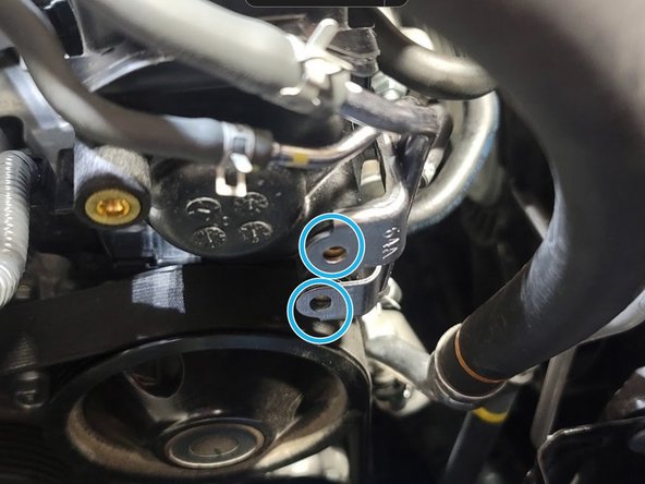 Slice clamps over rubber lines to secure