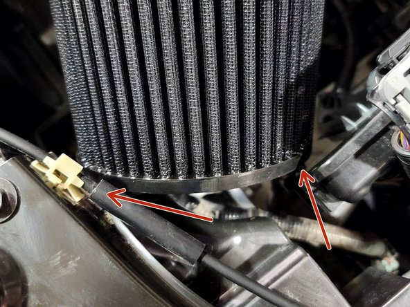 Tighten nut at ECU bracket. This will position SRI into it's resting spot