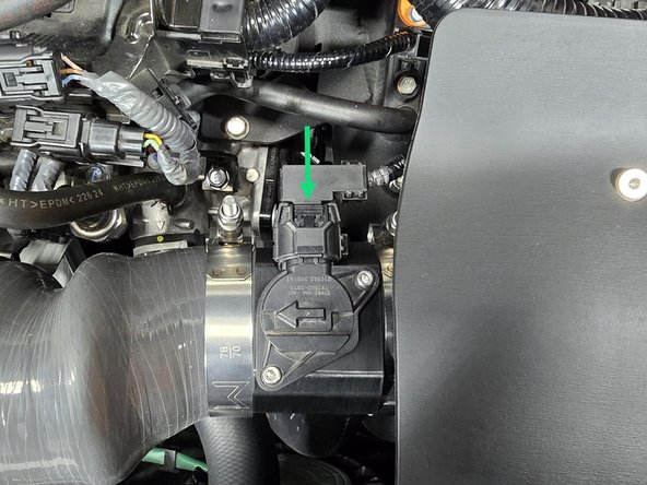 Plug your MAF sensor back in as shown