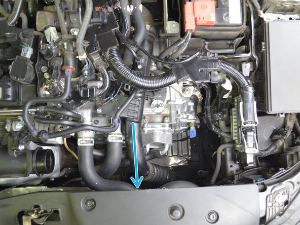 Locate threaded hole in the core support for Automatic transmissions