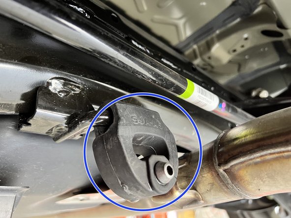 If the exhaust is unsupported it will fall and possibly become damaged. If not done yet, make sure you support the OE exhaust