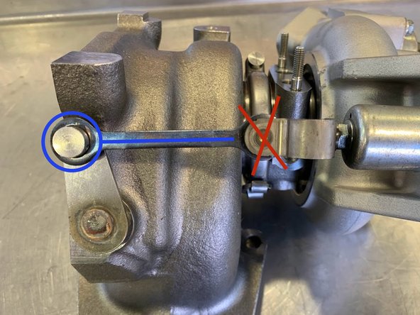 Re-hook the Electronic Wastegate Flapper Arm