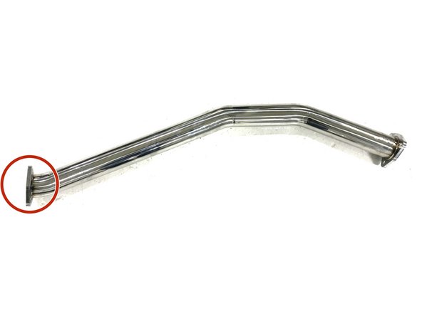 Position the forward and rearward mid-section inline with the flanges circled in red next to each other.