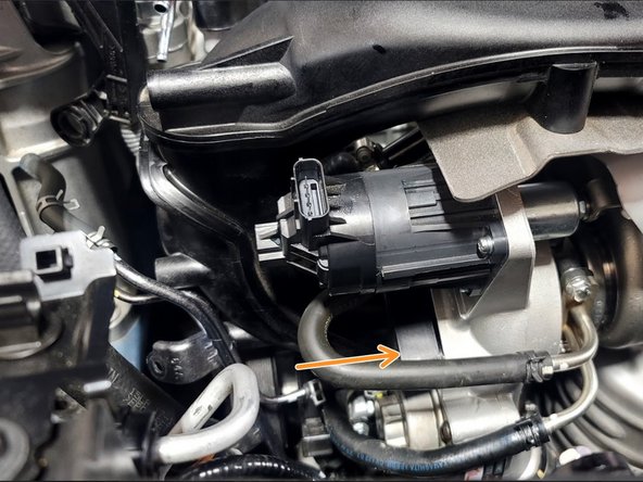 Be careful not to damage A/C line