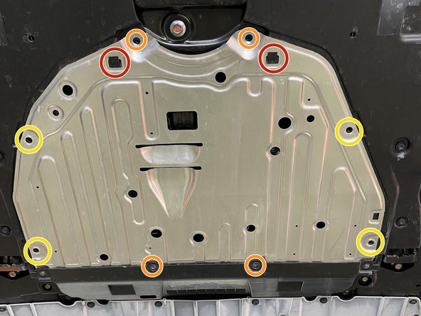 Slide the skidtray back on the car