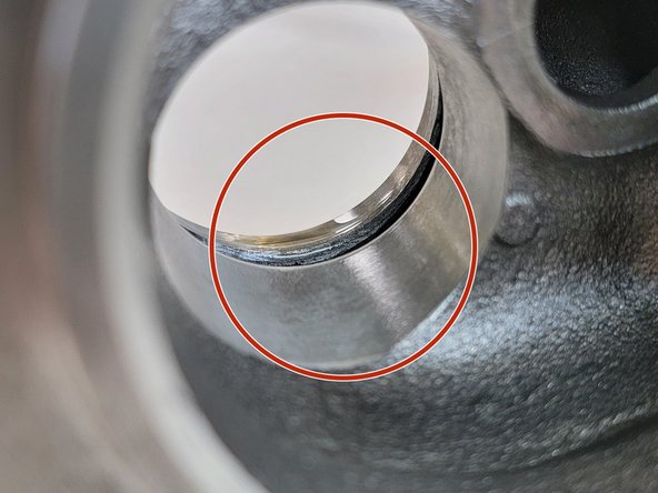 Visually inspect the inside of the Turbine housing