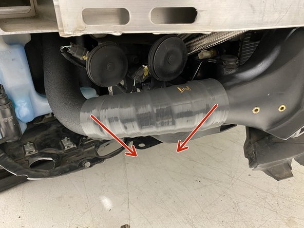 In this process try not to disrupt the assembly between the hot side pipe and turbo outlet silicone.  You want to maintain the alignment