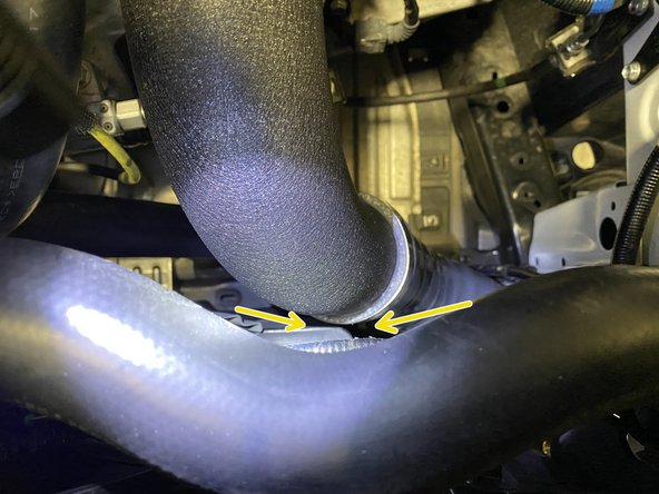 Tighten the bolts to snug, but you can still adjust the cold pipe slightly