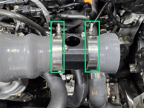 Install airbox silicone onto the MAF housing