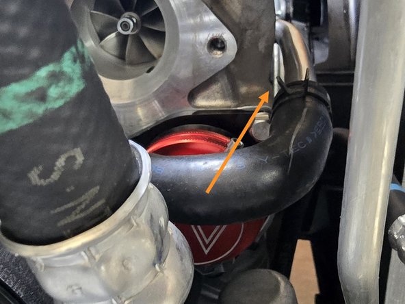 Confirm BPV fitting is pointed in approximately the direction as shown. It should come correctly oriented. If you can't get vacuum line on the BPV then you can adjust the nipple position as per below