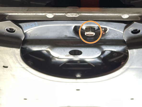 Grab a 3/8&quot; ratchet, extension and a 19mm socket to remove front bolt