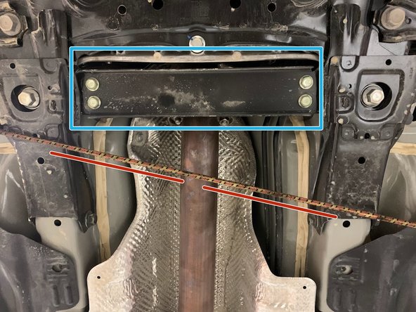 Support the front section with a bungee cord