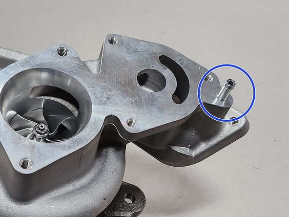 Thread until flush with compressor cover