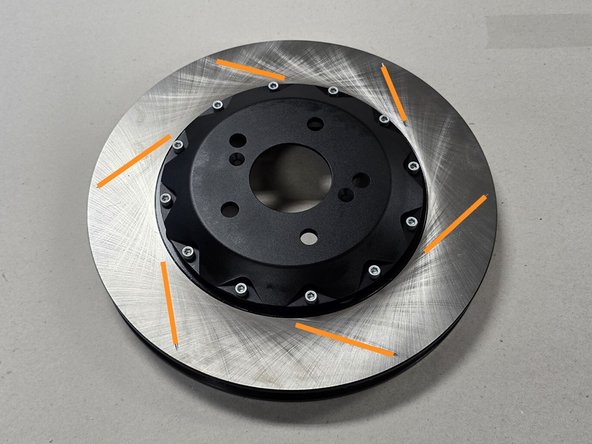 The 27WON BBK has directional brake rotors - therefore it is critical that the correct rotor is installed on the correct side of the vehicle