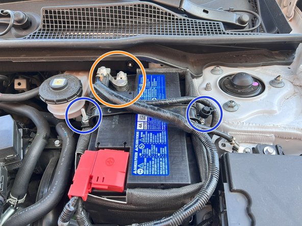 Reinstall negative battery terminal and torque to snug