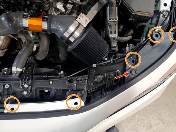 These push clips are not removed