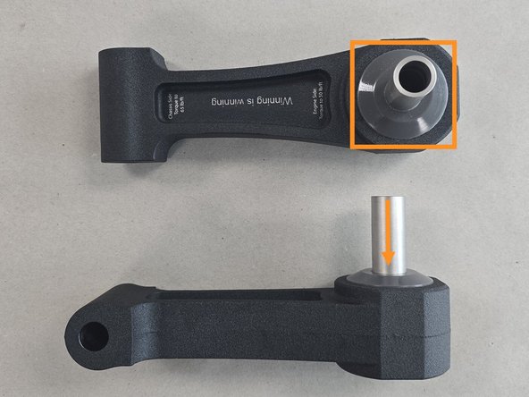 The stainless steel sleeve inserts into the RMM body in the orientation shown