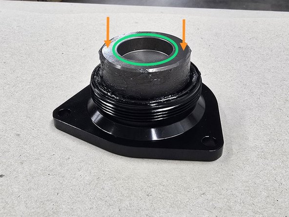 Insert the piston back into the BPV body in the orientation shown