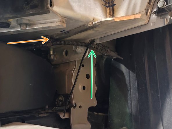 Secure ambient temperature sensor out of the way. A zip tie was used in this instance and the sensor was moved to the driver side fender area