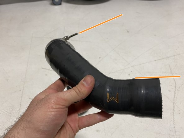 Orientate the T-bolt clamp threaded rod angle to approximately match the image shown