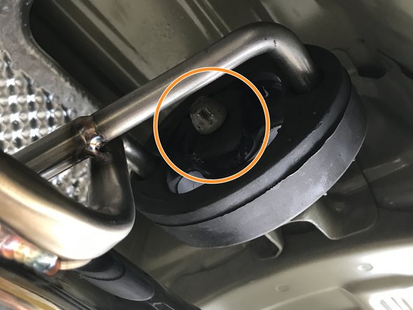 Silicone spray may help installation on the chassis hanger rod