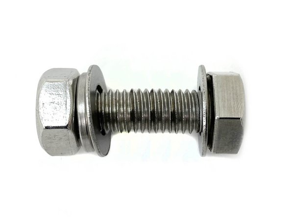 Locate QTY=2 sets of 20mm length M10 bolts
