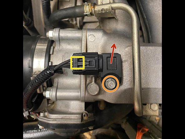 Once you find the OEM MAP Sensor located on the intake manifold remove it