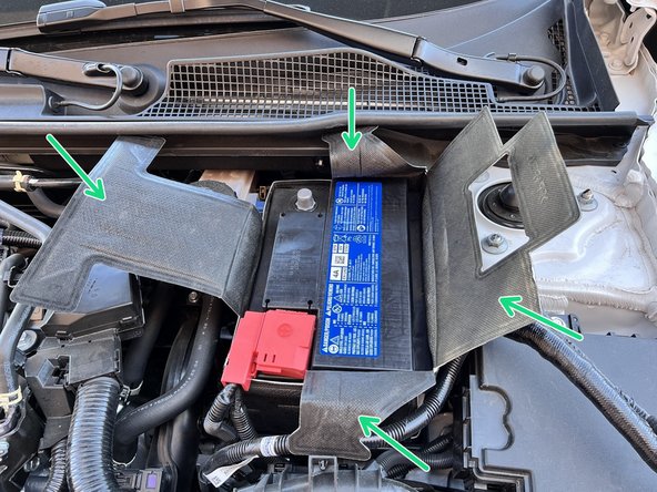 Unfold the top of the battery blanket to expose the 4x sides of the battery blanket